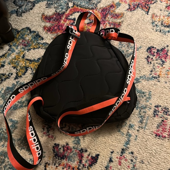 Adidas // linear mini backpack black signal pink and white - Picture 3 of 7